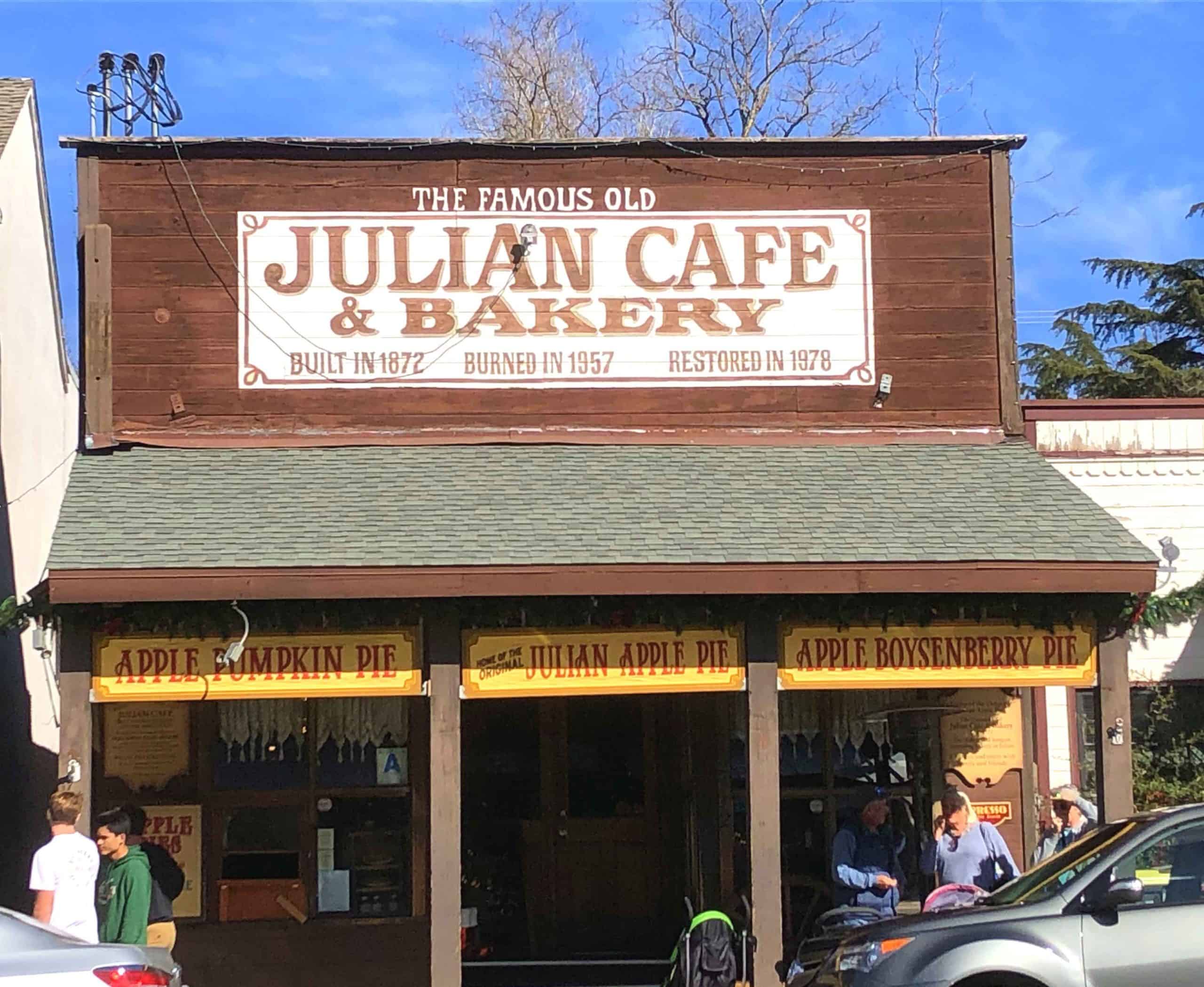 Julian Cafe & Bakery Julian CA day trip