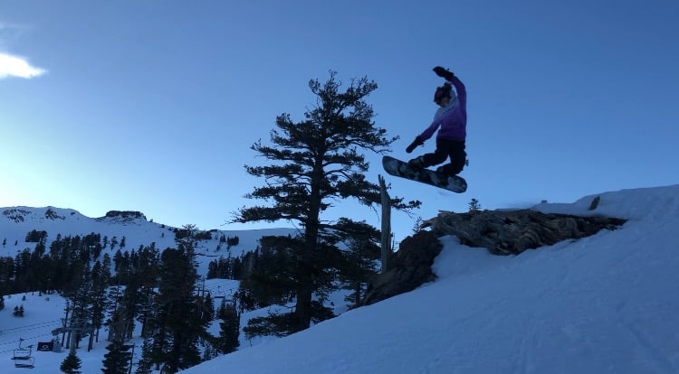 Lake Tahoe Snowboarder
