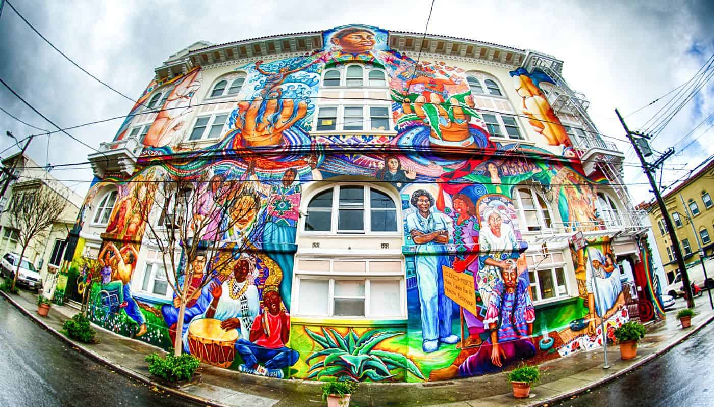 Maestra Peace Mural, Womens Building in San Francisco