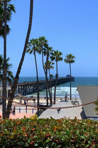 Beaches and Oceanside Pier in San Diego, California