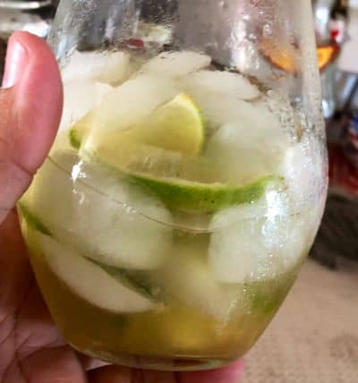 Refreshing Margarita with Lime From Your Backyard Garden