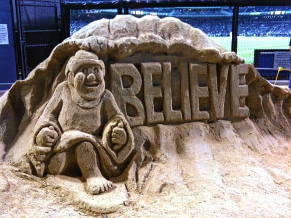 Believe Sandcastle at Padres Stadium
