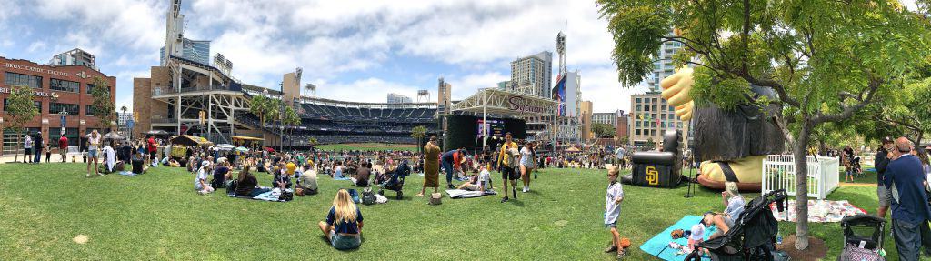 Outfield of Petco Park in San Diego