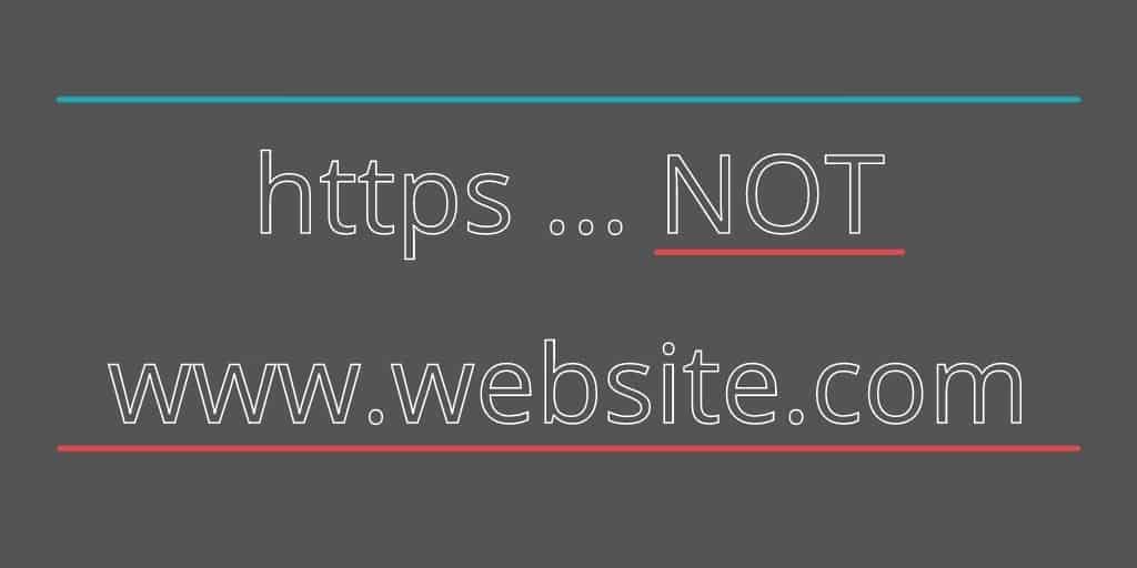 Use https structure for links