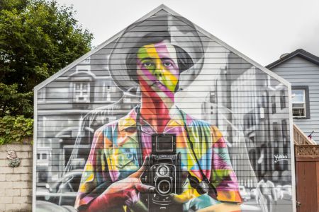 Blog Images, Mural of a Photographer