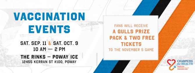 San Diego Gulls Hockey Vaccination Event October 26 2021