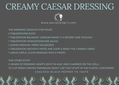 Creamy Caesar Dressing Recipe by Savvy Cali Girl