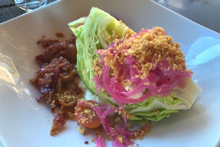 Wedge Salad in Calistoga on Napa Valley Vacation